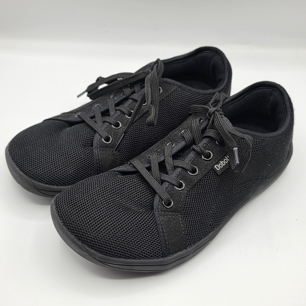 Women’s Barefoot Black Lightweight Mesh Casual Sneakers